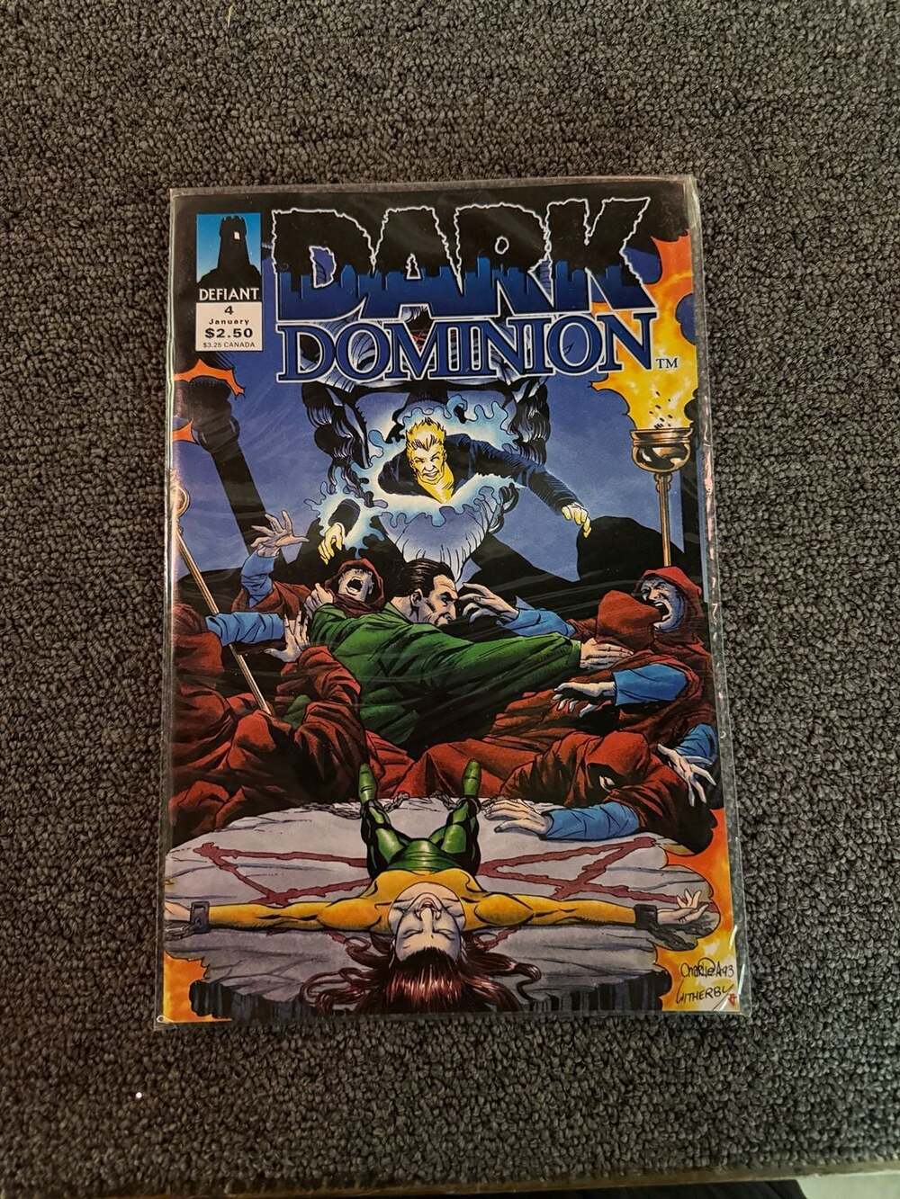 Defiant Comics Dark Dominion #4 Comic Book January 1993